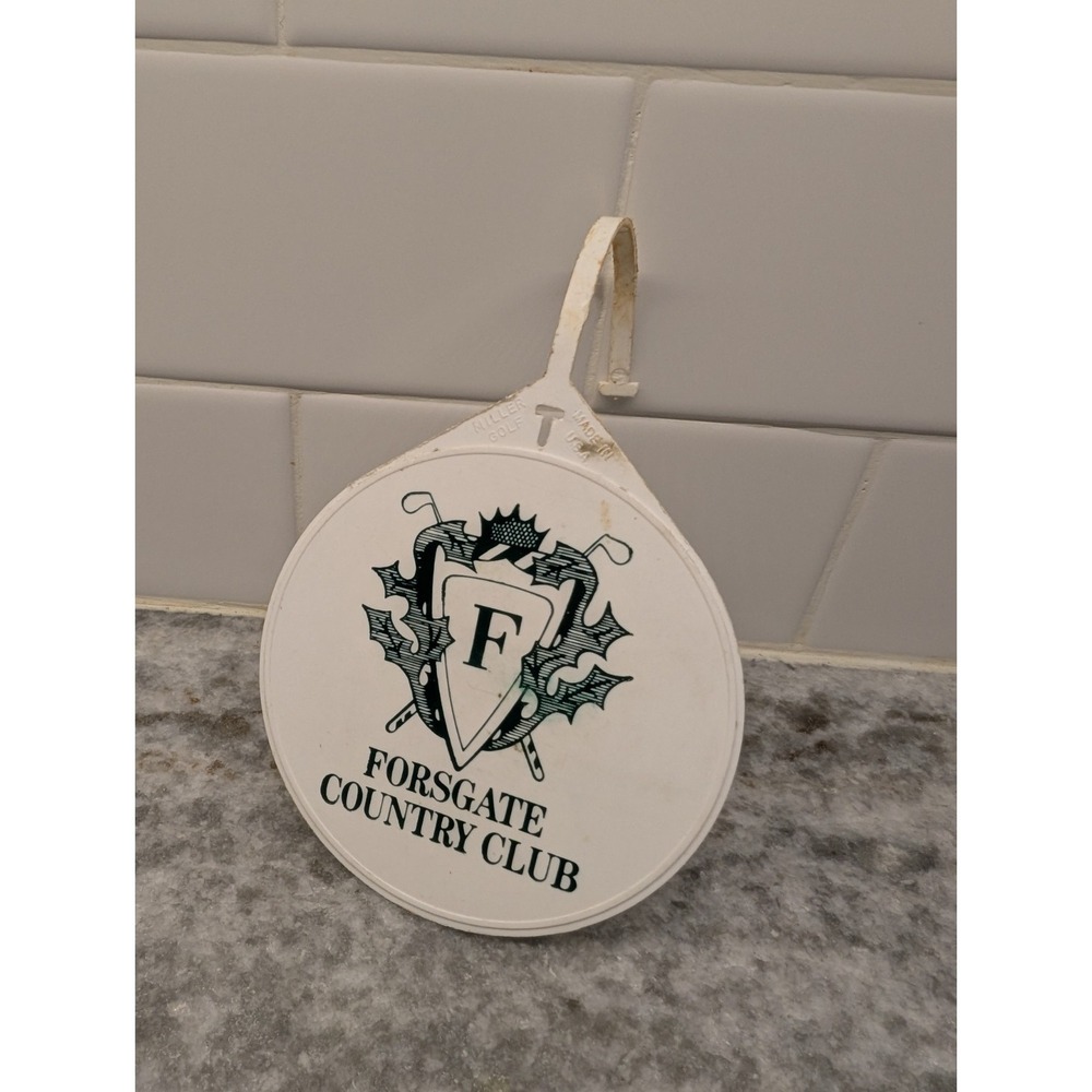 Vintage Forsgate Country Club New Jersey Golf Bag Luggage Tag